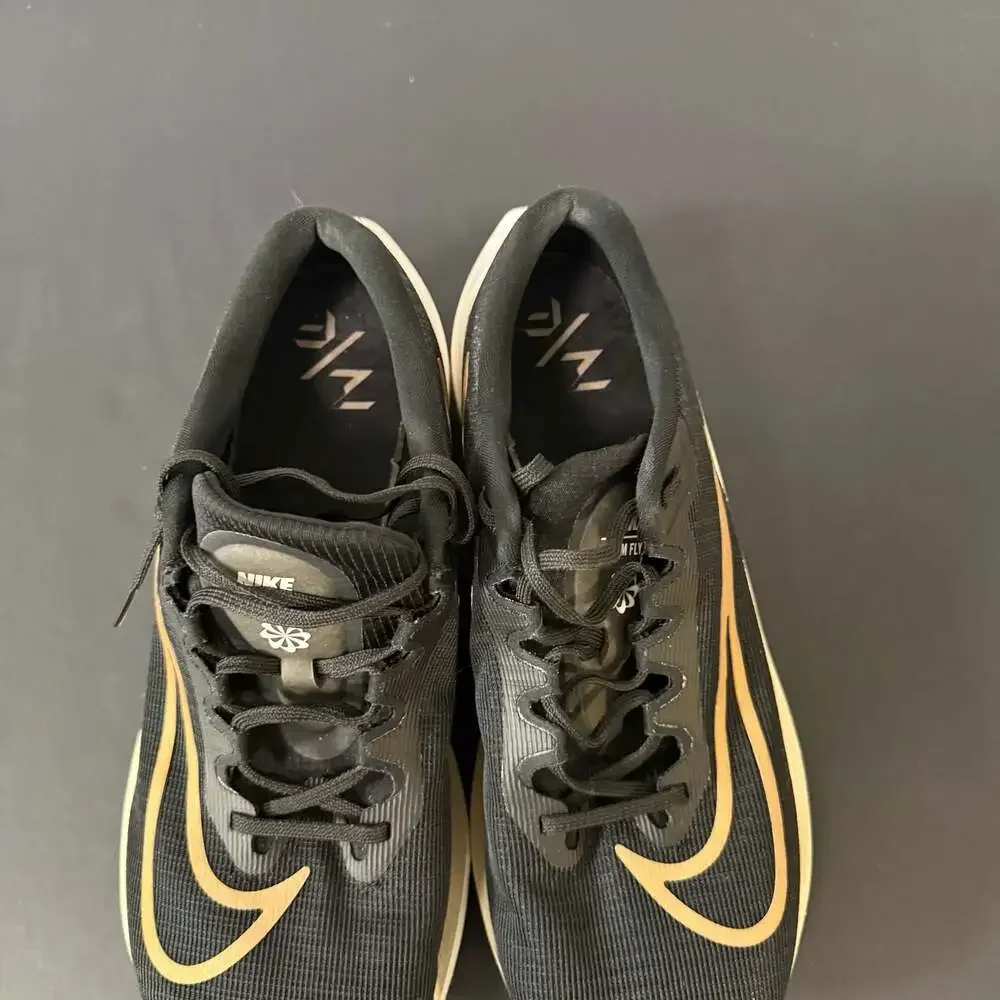 Nike Zoom‎ Fly 5 Men's Road Running Shoes Black Metallic Gold DM8968-002 Size 13